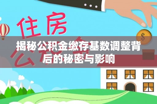 合山揭秘公积金缴存基数调整背后的秘密与影响