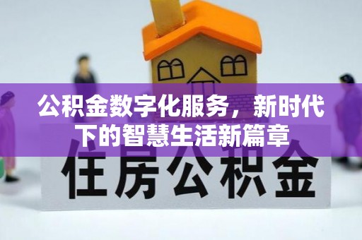 合山公积金数字化服务，新时代下的智慧生活新篇章