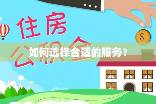 合山如何选择合适的服务？