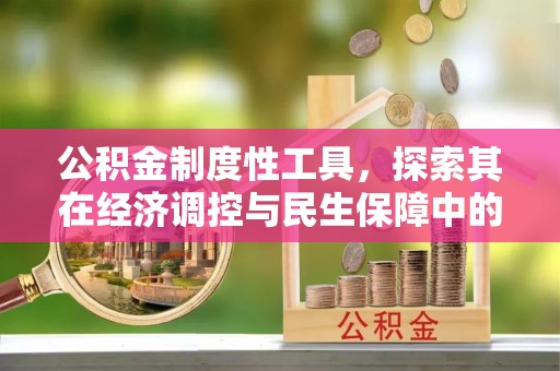 合山公积金制度性工具，探索其在经济调控与民生保障中的重要作用