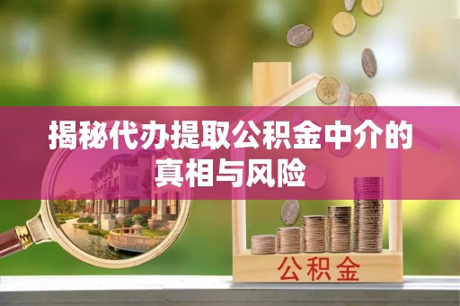 合山揭秘代办提取公积金中介的真相与风险